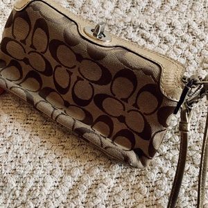 Coach Gold Wristlet